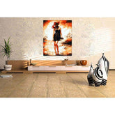 Malen nach Zahlen für Erwachsene Frau am Meer